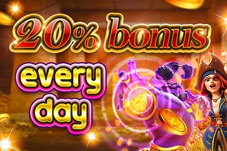 deposit daily to get 20% bonus